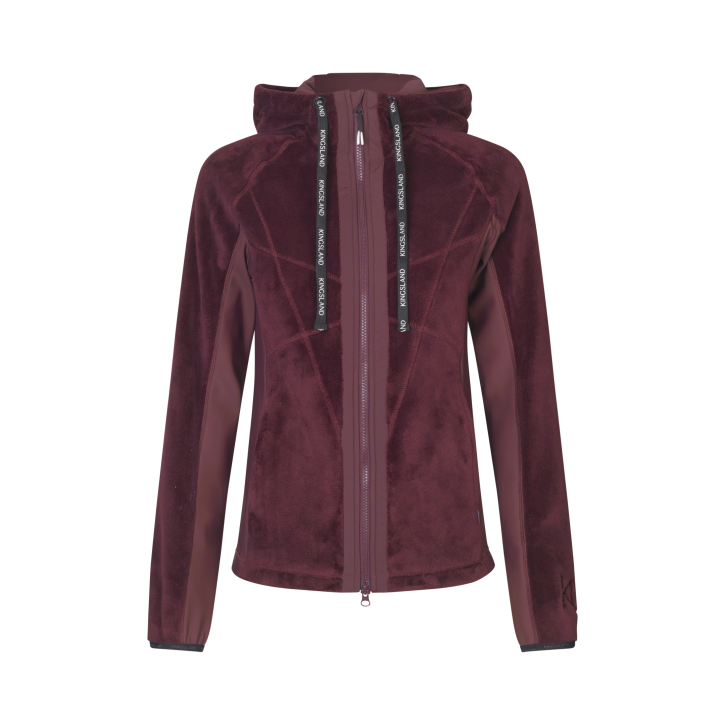 Kingsland KLVania Damen Coral Fleecejacke Winetasting/Dunkelrot