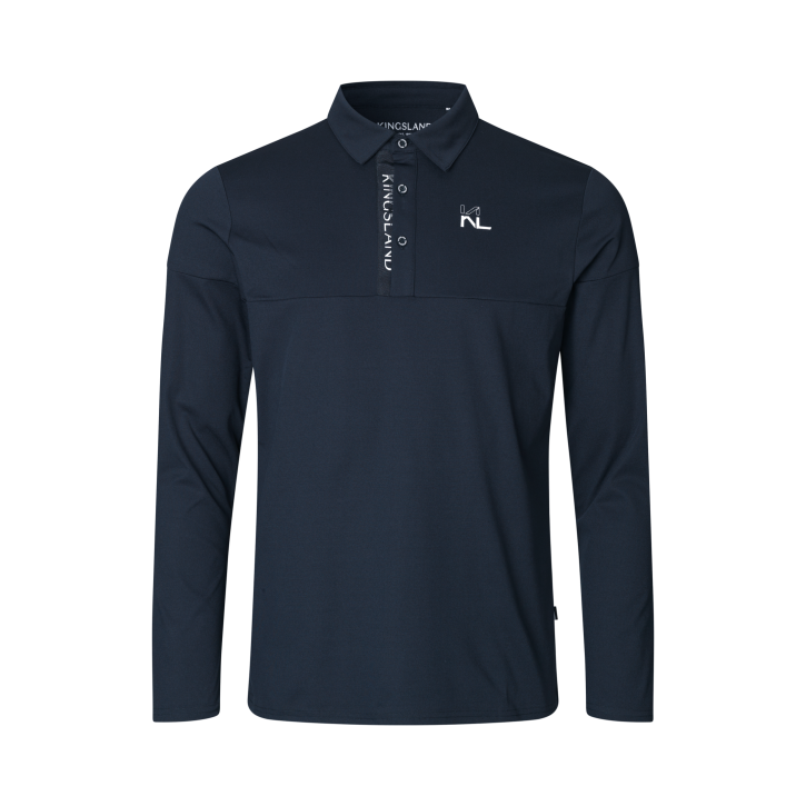 Kingsland KLViktor Herren Langarm Poloshirt Navy