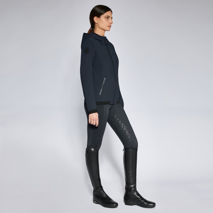 Cavalleria Toscana perforierte Damen Softshelljacke Navy