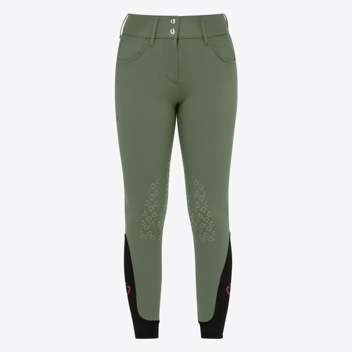 Cavalleria Toscana Damenreithose American Breeches Knie Grip Grün 36 (IT 40)