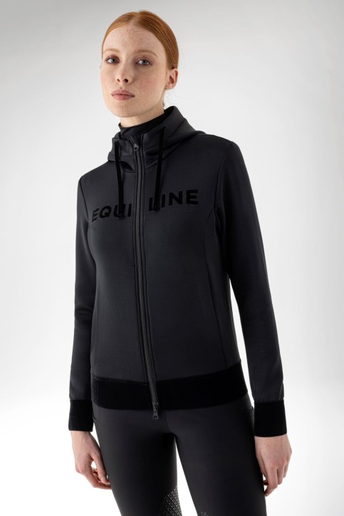 Equiline Damen Sweatshirtjacke Gaiag schwarz S