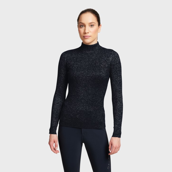 Samshield Damen Pullover Lidia Navy Silver Lurex