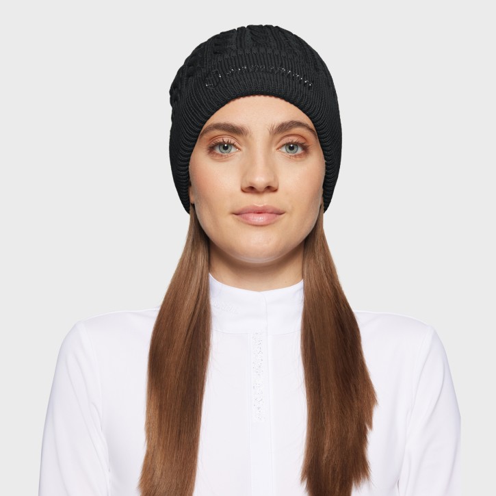 Samshield Damen Beanie Mira Crystal Schwarz