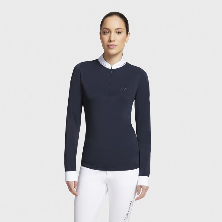 Samshield Damen Turniershirt Langarm Paloma Navy