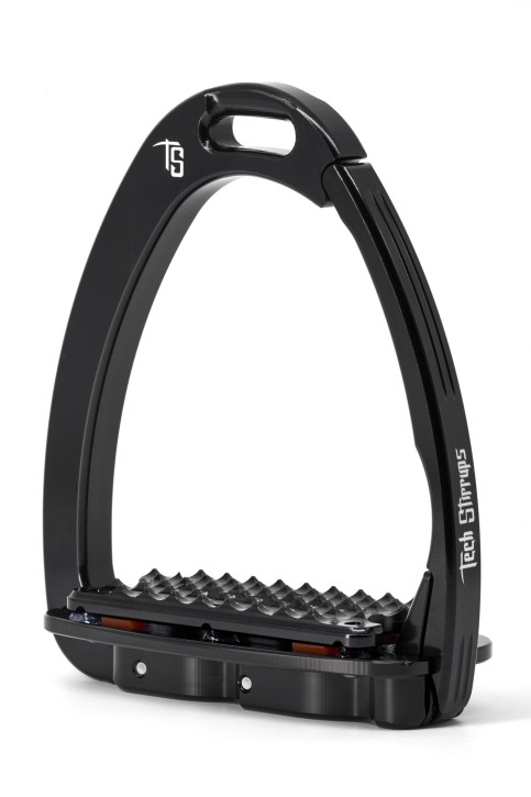 Tech Stirrups Steigbügel Venice Dressage Plus Schwarz Swarovski Crystal