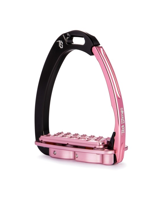 Tech Stirrups Steigbügel Venice Plus Evo schwarz/pink