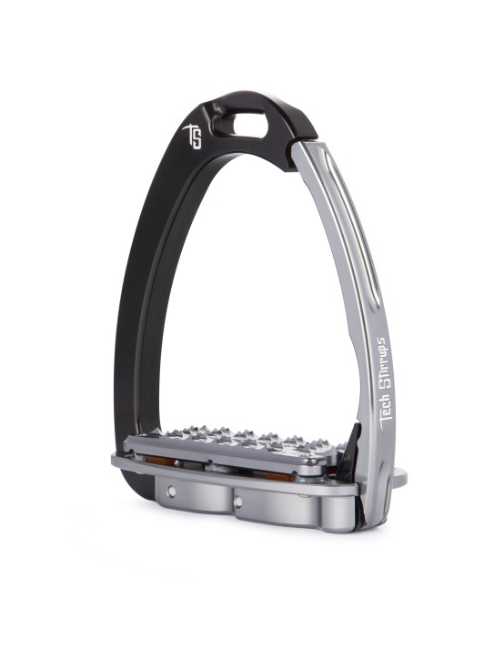 Tech Stirrups Steigbügel Venice Plus Evo schwarz/silber