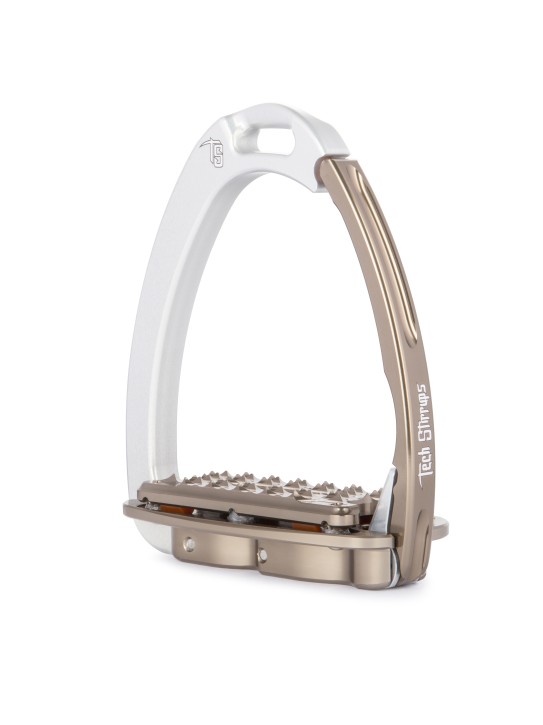 Tech Stirrups Steigbügel Venice Plus Evo silber/braun