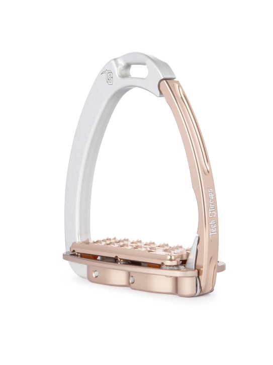 Tech Stirrups Steigbügel Venice Plus Evo silber/rosegold