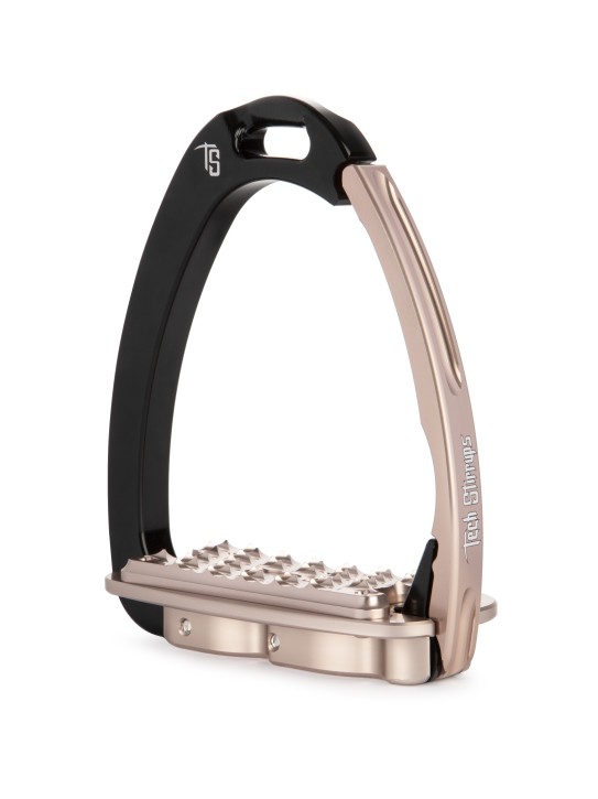 Tech Stirrups Steigbügel Venice Sloped Evo schwarz/rosegold