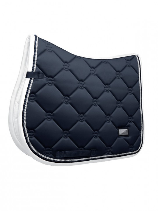 Equestrian Stockholm Spring Schabracke Midnight Blue White Edge Full