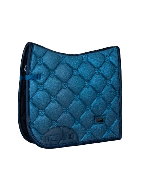 Equestrian Stockholm Dressur Schabracke Blue Meadow Glimmer Full