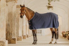 Kentucky Abschwitzdecke Show Rug vegan wool navy