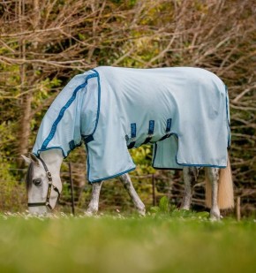 Horseware Amigo Fliegendecke Bug Buster Azure Blue/Navy & Electric Blue