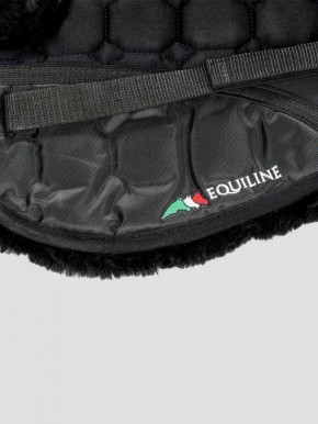 Equiline Sattelpad Argo mit Fellimitat schwarz