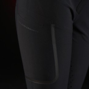 Equestro RIDERTECH Damen Reithose mit Vollgrip - schwarz