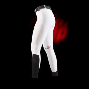 Equestro RIDERTECH Damen Reithose mit Vollgrip - weiß 32 (it 38)