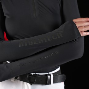 Equestro RIDERTECH Damen Turniershirt langarm - schwarz