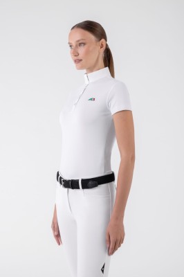 Equiline Turniershirt kurzarm Isabel weiß