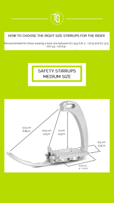 Tech Stirrups Steigbügel Venice Sloped Medium Size