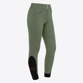 Cavalleria Toscana Damenreithose American Breeches Knie Grip Grün