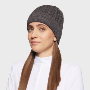 Samshield Damen Beanie Mira Crystal Asphalt Silver Lurex