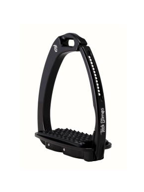 Tech Stirrups Steigbügel Venice Dressage Plus Schwarz Swarovski Crystal